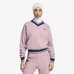 Суитшърт adidas Engineered Rib Crew Magic Mauve/ Night Indigo/ Grey Two S