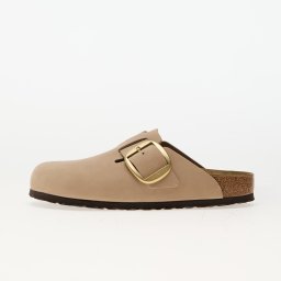 Birkenstock Boston Big Buckle Leather Nubuck Sandcastle 36