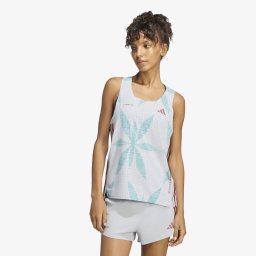 adidas Running x Labrum Singlet Glory Grey/ Pure Teal S