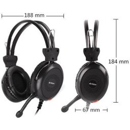 Слушалки A4TECH HU-30, Стерео, USB, Черни