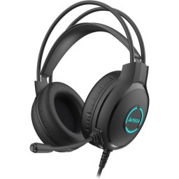 Слушалки A4TECH Fstyler FH300U, LED Backlit, Черни