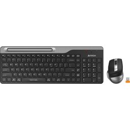 Комплект клавиатура и мишка A4TECH Fstyler FB2535C, Bluetooth & 2.4G, Черен/Сив