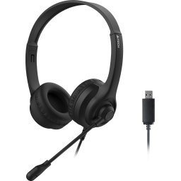 А4tech HU-8 Слушалки с микрофон, USB, въртящ се микрофон