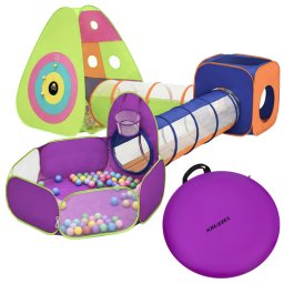 Детска палатка 5в1 Kruzzel – Палатка с тунели за игра