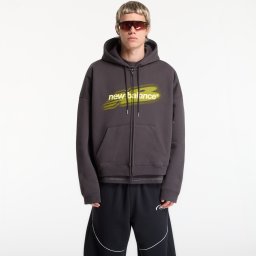 Суитшърт New Balance Street Classics Distort FZ Hood Black Cement M