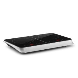 Klarstein InnoChef, индукционен готварски плот, стъклокерамичен, 3400 W, сензорно управление, сребърен (CP9-InnoChef)