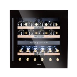 Klarstein Vinsider 36 Onyx Edition, охладител за вино, 2 охладителни зони, 5-22 °C, 85 л (TK15CL-Vinsider36-Ox)