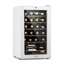 Klarstein Shiraz 24 Uno, охладител за вино, 67 л, 24 бутилки, сензорен, 5 - 18 °C, черен (HEA-Shiraz-24-uno-wh)