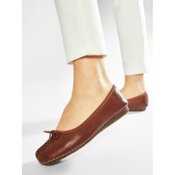 Clarks Балеринки Freckle Ice 203529304 Кафяв