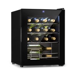 Klarstein Shiraz, охладител за вино, 42 л, сензорен панел за управление, 131 W, 5 - 18 °C, черен (HEA-Shiraz-16-uno-bl)