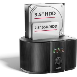 AXAGON ADSA-SC - USB-C 5Gbps docking station for 2x 2.5"/3.5" SSD/HDD
