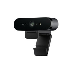 Logitech BRIO 4K UHD Уеб Камера с Dual Omni-Directional Микрофони и Капак за Поверителност – Graphite – 960-001746