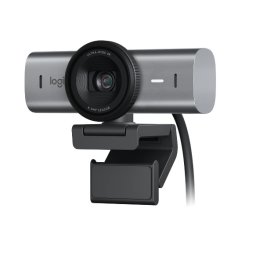 Logitech MX Brio 4K UHD Уеб Камера с Dual Beamforming Микрофони и Капак за Поверителност – Graphite – 960-001559
