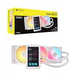 CPU Cooler Titan II RX360 LCD White