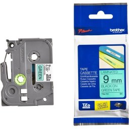 Консуматив Brother TZe-721 Tape Black on Green, Laminated, 9mm, 8m - Eco