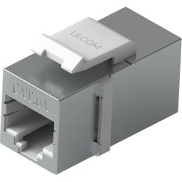 Ubiquiti UniFi UACC-Keystone-Coupler-C6A Pass-through Cat6A keystone coupler, Easy snap-in installation on a blank patch panel,