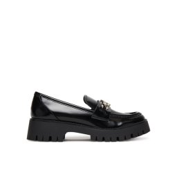 Guess лоуфъри с дебела подметка FLPALR ELE14 Черен