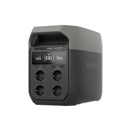 Преносима електроцентрала Ecoflow Delta 3, 1024Wh, черна, 4x Shuko, 2x USB-C, 2x USB-A, 1500W
