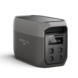 Преносима електроцентрала Ecoflow Delta 3 Max, 2048Wh, черна, 4x Shuko, 1x USB-C, 1x USB-A, Wi-Fi, Bluetooth, 2400W