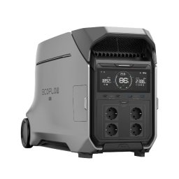 Преносима електроцентрала Ecoflow Delta Pro 3, 4096Wh, сребриста, 4x Shuko, 2x USB-C, 2x USB-A, Wi-Fi, Bluetooth, 4000W