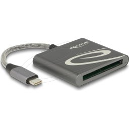 Четец Delock външен Card Reader for CFast 2.0 type I / II, USB Type-C