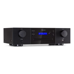 Auna CD-1000 DG, CD плейър, USB, MP3, дистанционно управление, LED дисплей, алуминий (AV2-CD-1000DG-BK)