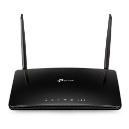 Рутер TP-Link Archer MR500, 4G, 1200Mbps, 2.4GHz(300 Mbps) & 5GHz(867 Mbps), Wireless AC, 3x LAN 10/100/1000Mbps, 1x WAN 10/100/1000Mbps, 1x SIM слот, 2x външни антени