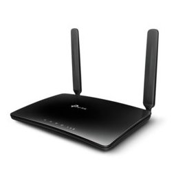 Рутер TP-Link TL-MR150, 4G, 300Mbps, 2.4GHz (300 Mbps), Wireless N, 3x LAN ports 10/100bps, 1x LAN/WAN port 10/100Mbps, 1x microSim slot, 2 външни антени