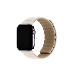 Каишка за часовник Holdit за Apple Watch 38/40/41/42 mm, 145-195mm, Magnet, Silicone - Светлобежова/Бежова