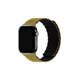 Каишка за часовник Holdit за Apple Watch 38/40/41/42 mm, 145-195mm, Magnet, Silicone - Маслинена/Черна