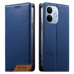 Калъф тип портмоне марка DIERFENG за Xiaomi Redmi Note 17 Pro 5G - тъмно син
