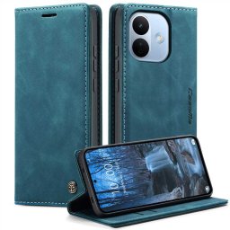 Калъф страничен flip марка CASEME за Xiaomi Redmi Note 17 Pro 5G – тюркоазен