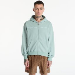 Суитшърт PLEASURES x Umbro Diamonds Zip Fitted Hoodie Sage S