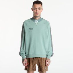 Суитшърт PLEASURES x Umbro Icons Mockneck Sage S