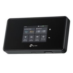 Рутер TP-Link M8550, 5G, мобилен, 2.4GHz (688Mbps)/ 5GHz (2880Mbps)/ 6GHz (2880Mbps), Wireless AX, 1x USB-C, Nano SIM, 1x Gigabit WAN/LAN, 4680mAh батерия