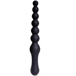 Двустранно анално дилдо с топчета "TINKY DOUBLE BLACK" 22 см