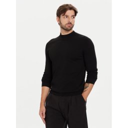 HUGO Пуловер San Marc 50546856 Черен Slim Fit