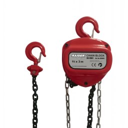Верижна лебедка Raider RD-CB01, 1 t, верига 3 м