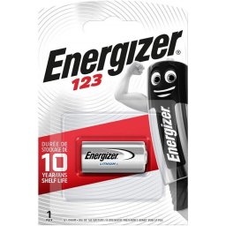 Батерия ENERGIZER CR123 Photo, Lithium, 3V, 1pk блистер