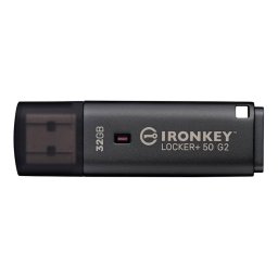 USB памет KINGSTON IronKey Locker+ 50 G2 - 32GB, XTS-AES 256-bit