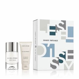 Issey Miyake Le Sel d’Issey комплект за мъже Eau de Toilette 50 ml + Душ гел 50 ml опция Geometric Letters Cover