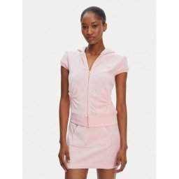 Juicy Couture Суитшърт Heritage JCGAS125021 Розов Slim Fit