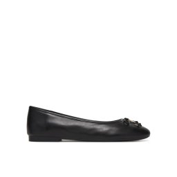 Tommy Hilfiger Балеринки Smooth Lthr Ballet FW0FW09006 Черен