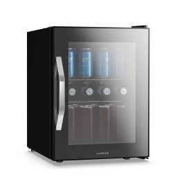Klarstein Beersafe М Onyx, охладител за напитки, D, LED, 2 метални решетки, стъклена врата, onyx (HEA-Beersafe-M-OX)