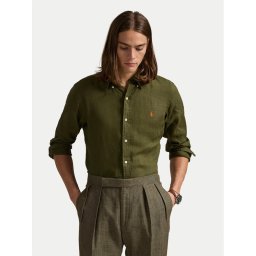 Polo Ralph Lauren Риза 710968915006 Каки Slim Fit