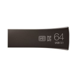 USB памет Samsung BAR Plus, 64GB, USB-A, Titanium Gray