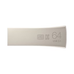 USB памет Samsung BAR Plus, 64GB, USB-A, Сребриста