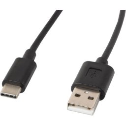 Кабел Lanberg USB-C(M) -> USB-A (M) 2.0 cable 1.8m, black