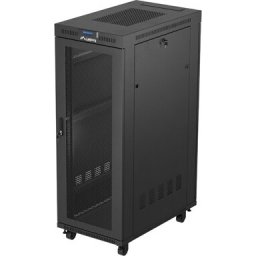 Комуникационен шкаф Lanberg rack cabinet 19" free-standing 32U/600X1000 (FLAT PACK) with mesh door LCD black