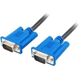 Кабел Lanberg VGA M/M cable 1.8m dual-shielded, 2x ferrite core, black